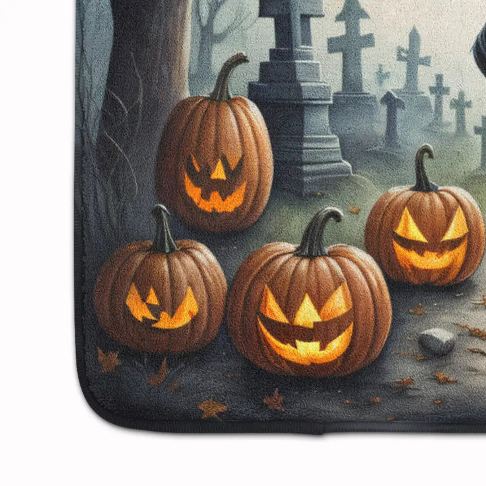 Dachshund Spooky Halloween Memory Foam Kitchen Mat WEM Support (www.WEM.support)
