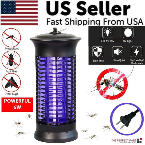 Electric Fly Gnat Killer Lamp Pests Fly Insect Trap Mosquito Bug Zapper 4,000V WEM Support (www.WEM.support)