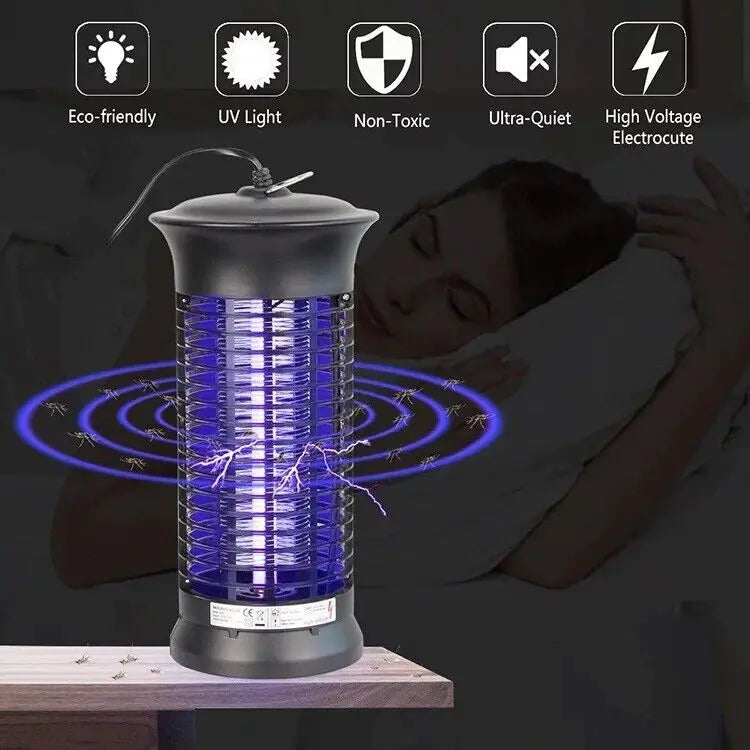 Electric Fly Gnat Killer Lamp Pests Fly Insect Trap Mosquito Bug Zapper 4,000V WEM Support (www.WEM.support)