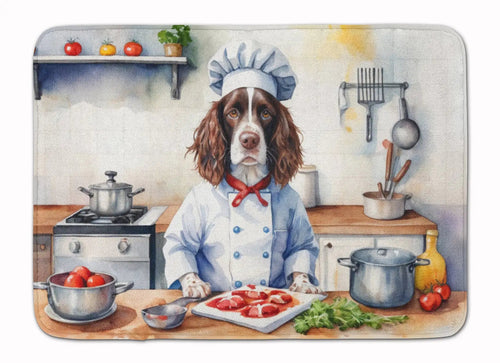 English Springer Spaniel The Chef Memory Foam Kitchen Mat WEM Support (www.WEM.support)