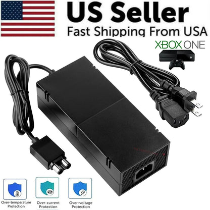 For Microsoft XBOX ONE Console AC Adapter Brick Charger Power Supply Cord Cable WEM Support (www.WEM.support)