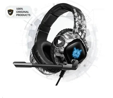Gaming Headset Headphones Wired Noise Cancelling Stereo Earphones With Mic WEM Support (www.WEM.support)