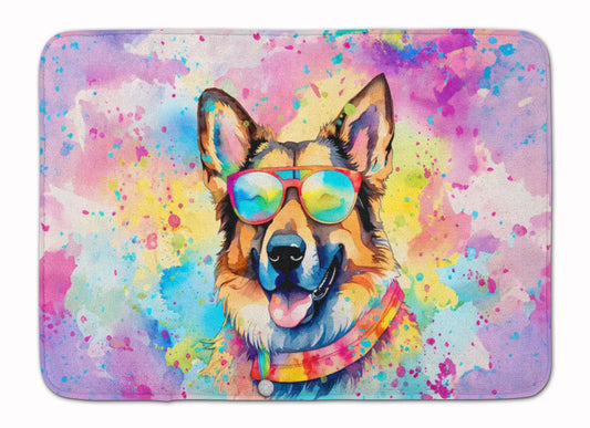 German Shepherd Hippie Dawg Memory Foam Kitchen Mat WEM Support (www.WEM.support)