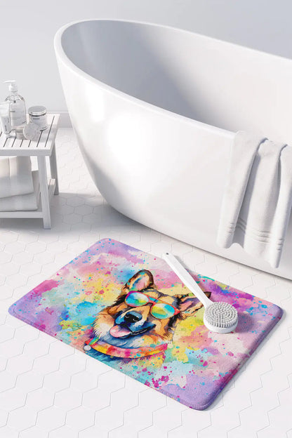 German Shepherd Hippie Dawg Memory Foam Kitchen Mat WEM Support (www.WEM.support)