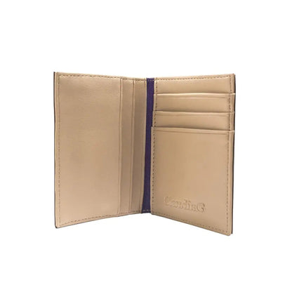 Micro Leather Wallet- Chocolate/Tan WEM Support (www.WEM.support)