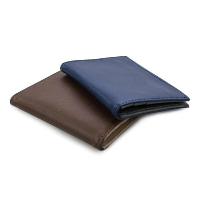 Micro Leather Wallet- Chocolate/Tan WEM Support (www.WEM.support)