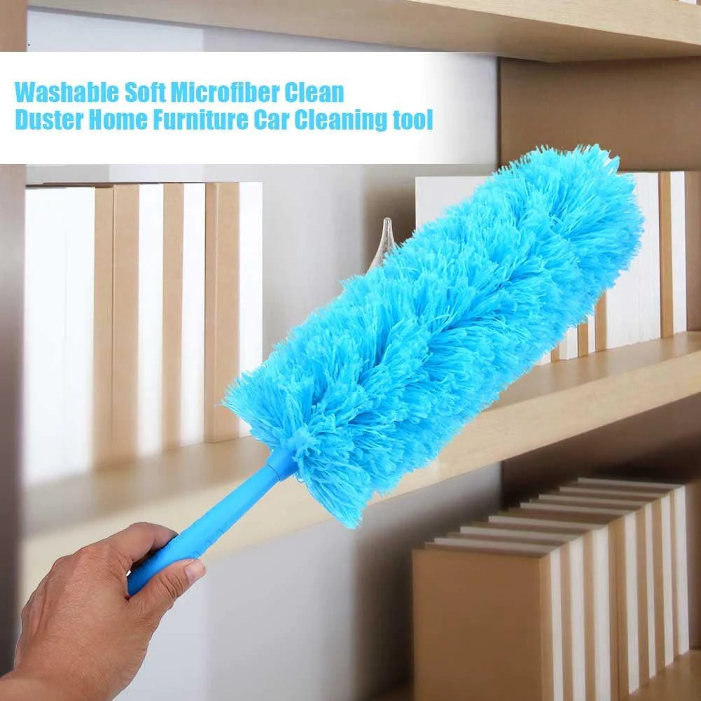 Microfiber Duster Cleaning Brush Dust Cleaner Bendable Handle Soft Ceiling Fan WEM Support (www.WEM.support)