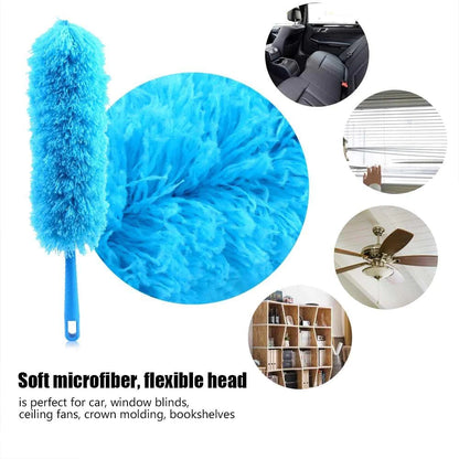Microfiber Duster Cleaning Brush Dust Cleaner Bendable Handle Soft Ceiling Fan WEM Support (www.WEM.support)