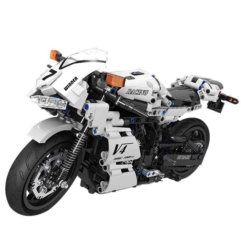 Motorcycle Building Block Model Toy WEM Support (www.WEM.support)