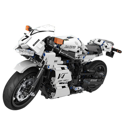 Motorcycle Building Block Model Toy WEM Support (www.WEM.support)