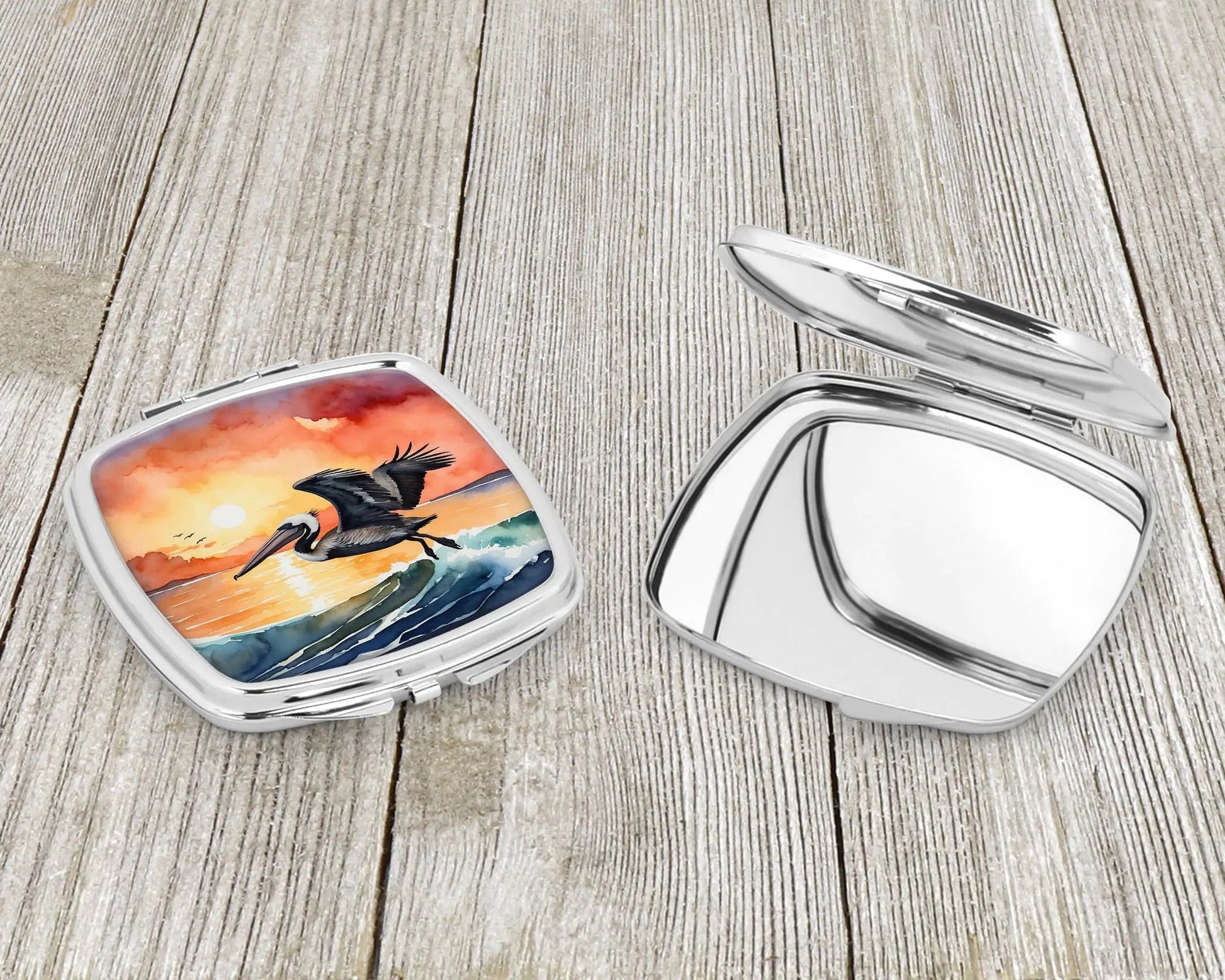 Pelican Fiery Sunset Compact Mirror WEM Support (www.WEM.support)
