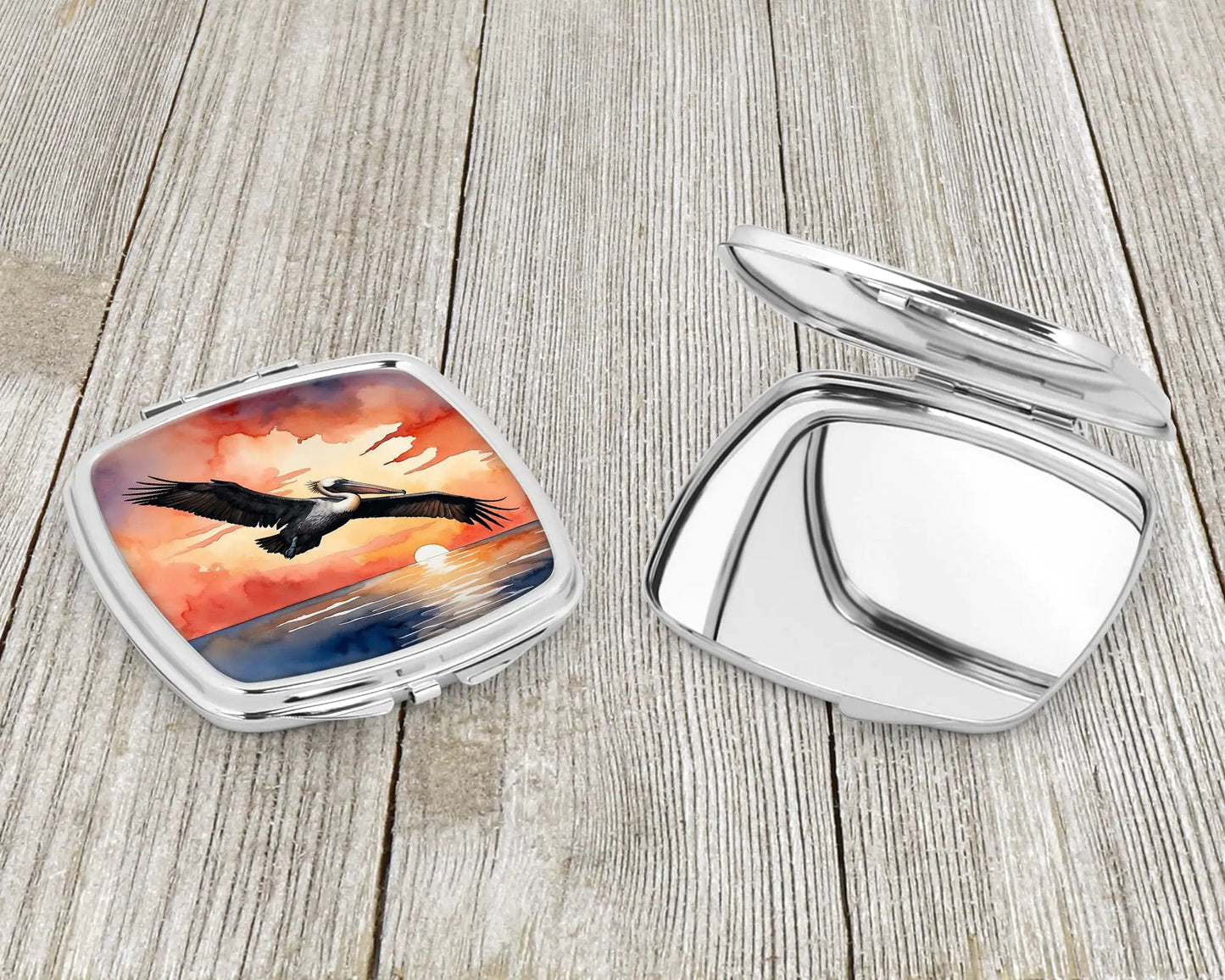 Pelican Fiery Sunset Compact Mirror WEM Support (www.WEM.support)