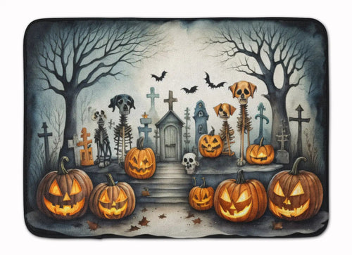 Pet Cemetery Spooky Halloween Memory Foam Kitchen Mat WEM Support (www.WEM.support)