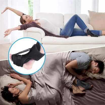 Plantar Fasciitis Night Splint Adjustable Foot Drop Ankle Brace Support Toe Pain WEM Support (www.WEM.support)