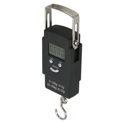 Portable Fish Scale Travel LCD Digital Hanging Luggage Electronic 110lb / 50kg WEM Support (www.WEM.support)