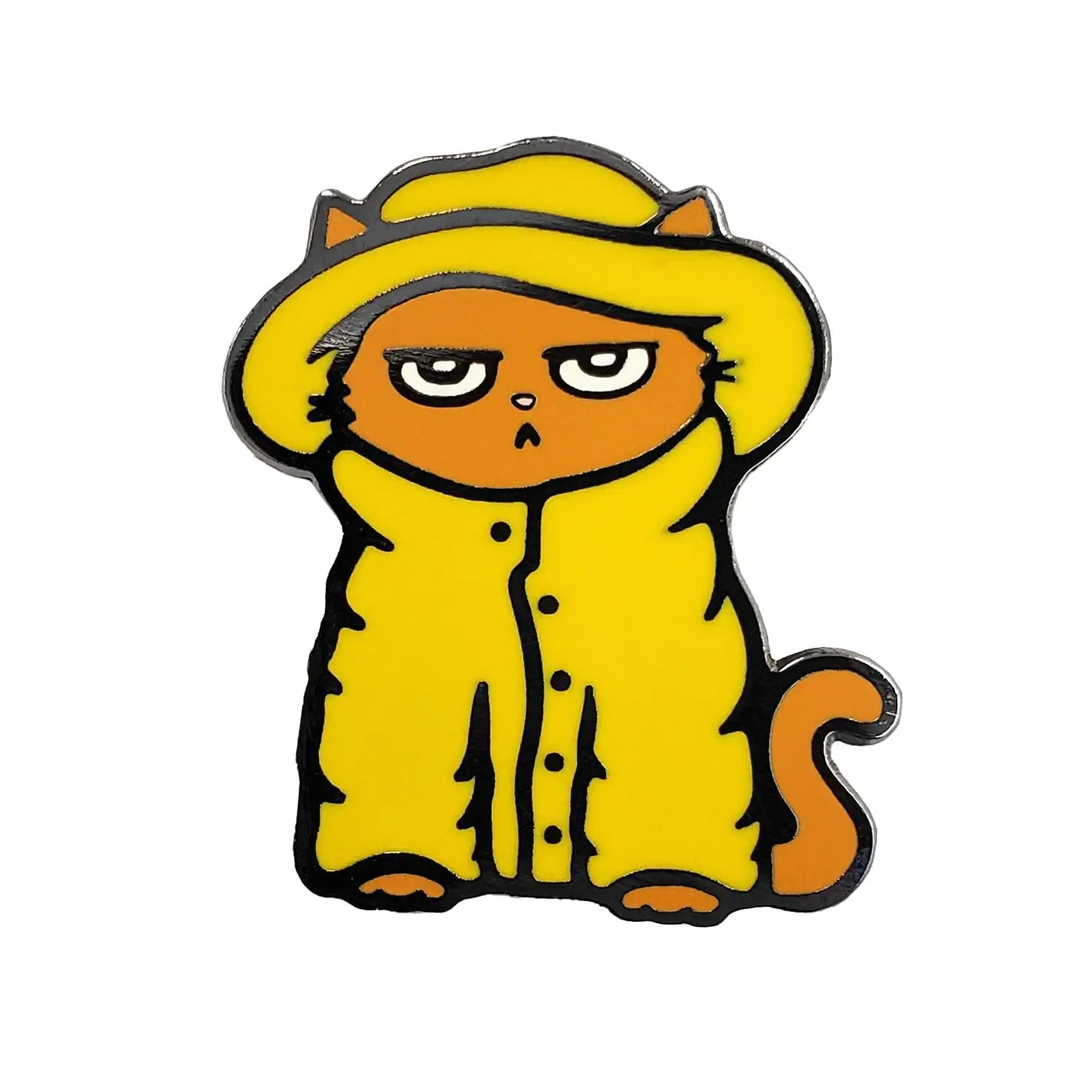 Raincoat Cat Pin WEM Support (www.WEM.support)
