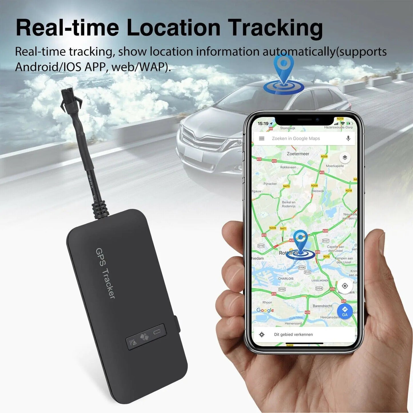 Real Time GPS Tracker Tracking Locator Device GPRS GSM Car/Motorcycle Anti Theft WEM Support (www.WEM.support)