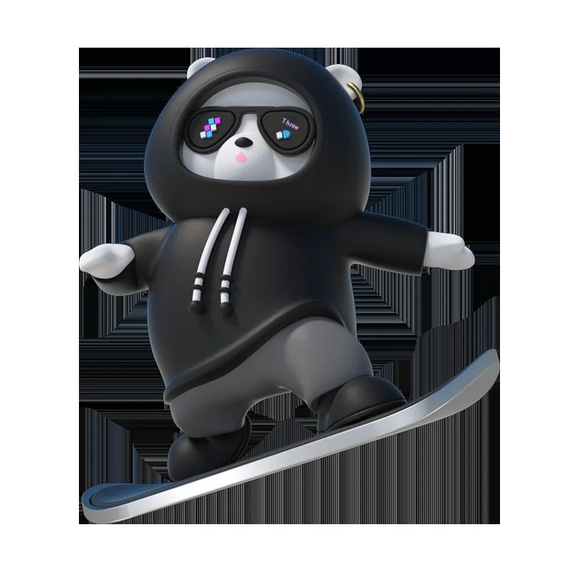 Cartoon Bear Car Skateboard WEM Support (www.WEM.support)