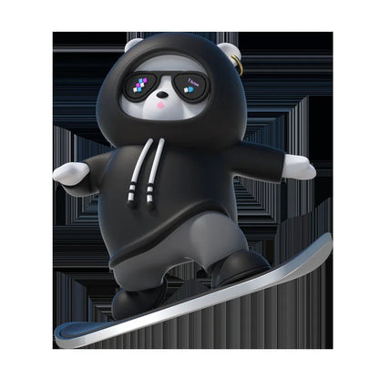 Cartoon Bear Car Skateboard WEM Support (www.WEM.support)