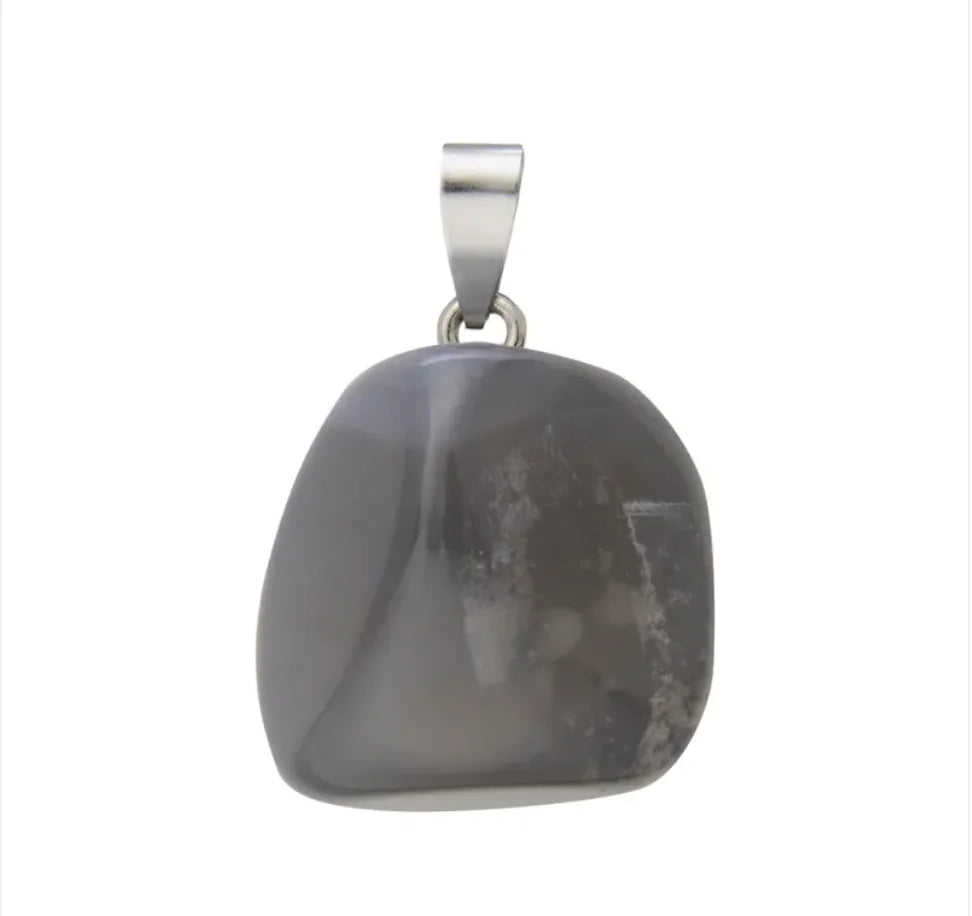Natural Crystal Stone Pendant Necklace WEM Support (www.WEM.support)