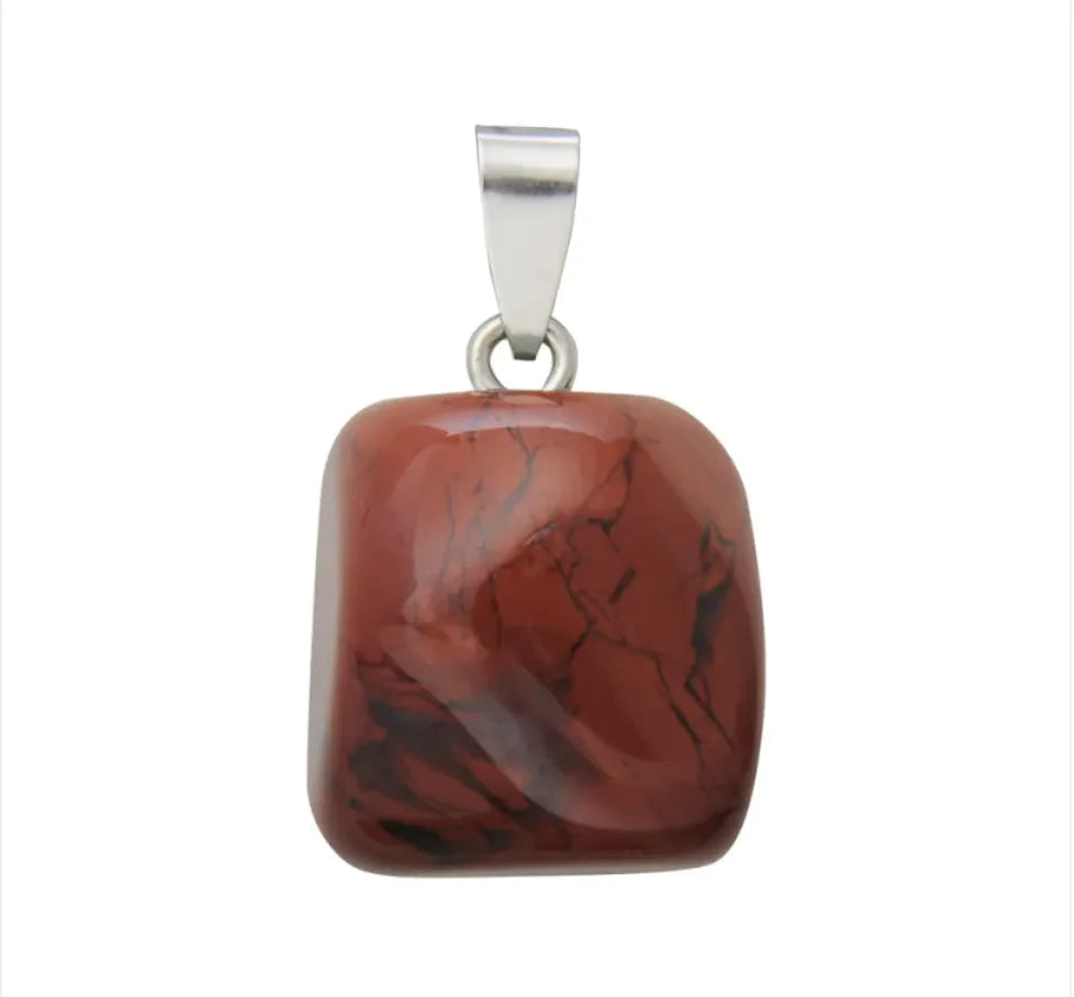 Natural Crystal Stone Pendant Necklace WEM Support (www.WEM.support)