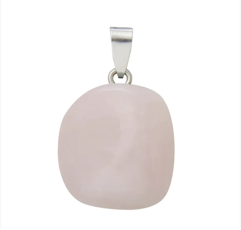 Natural Crystal Stone Pendant Necklace WEM Support (www.WEM.support)