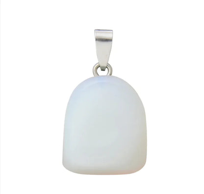 Natural Crystal Stone Pendant Necklace WEM Support (www.WEM.support)