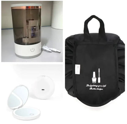 Electric Makeup Brush Cleaner with USB Charging WEM Support (www.WEM.support)