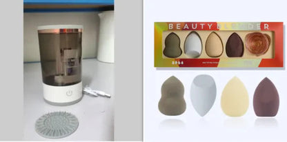 Electric Makeup Brush Cleaner with USB Charging WEM Support (www.WEM.support)