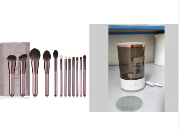 Electric Makeup Brush Cleaner with USB Charging WEM Support (www.WEM.support)