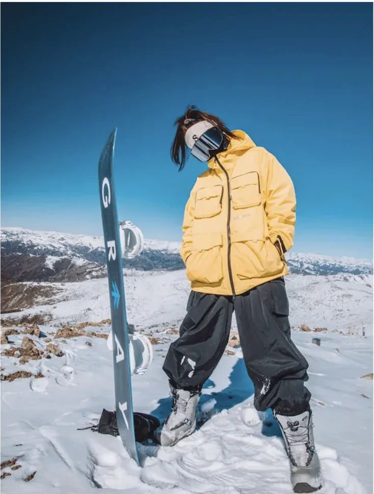 Men's Waterproof & Windproof Snowboard Pants WEM Support (www.WEM.support)