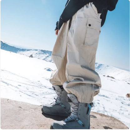 Men's Waterproof & Windproof Snowboard Pants WEM Support (www.WEM.support)