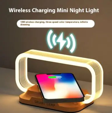 Multifunction Wireless Charger Stand with LED Lamp WEM Support (www.WEM.support)