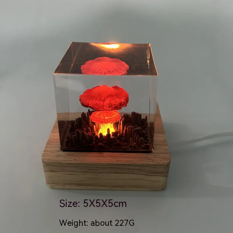 Explosion Mushroom Cloud Night Lamp Ornaments WEM Support (www.WEM.support)