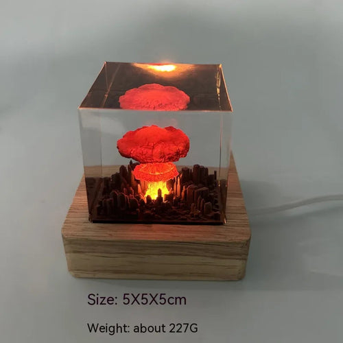 Explosion Mushroom Cloud Night Lamp Ornaments WEM Support (www.WEM.support)