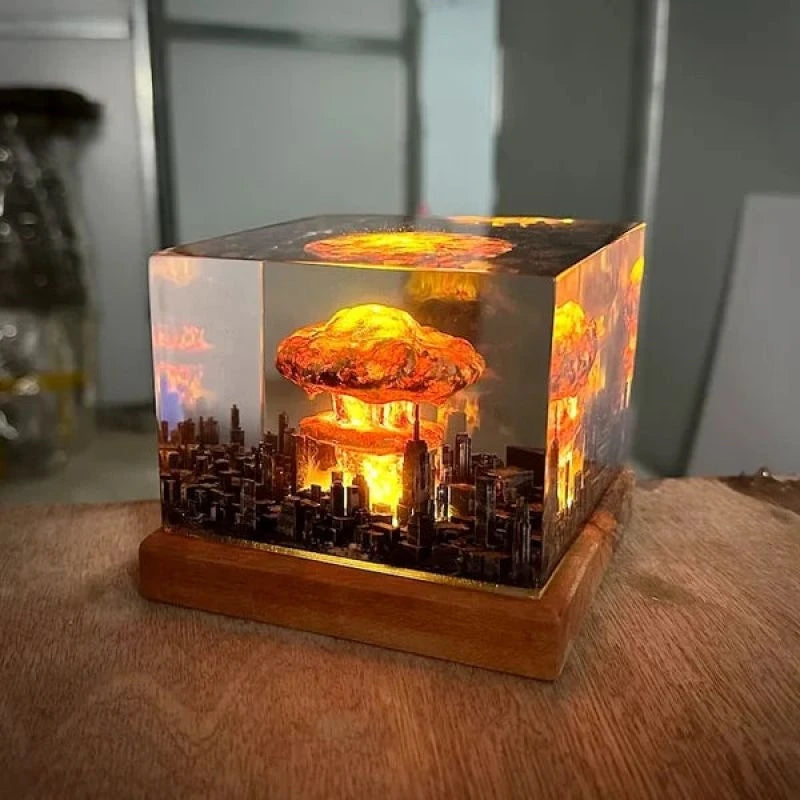 Explosion Mushroom Cloud Night Lamp Ornaments WEM Support (www.WEM.support)