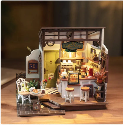 DIY Wooden 3D Cottage Puzzle Kit WEM Support (www.WEM.support)
