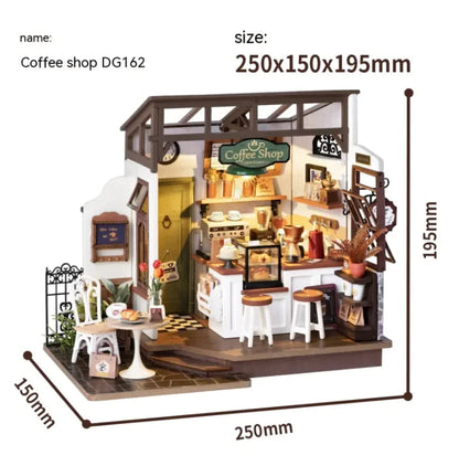DIY Wooden 3D Cottage Puzzle Kit WEM Support (www.WEM.support)