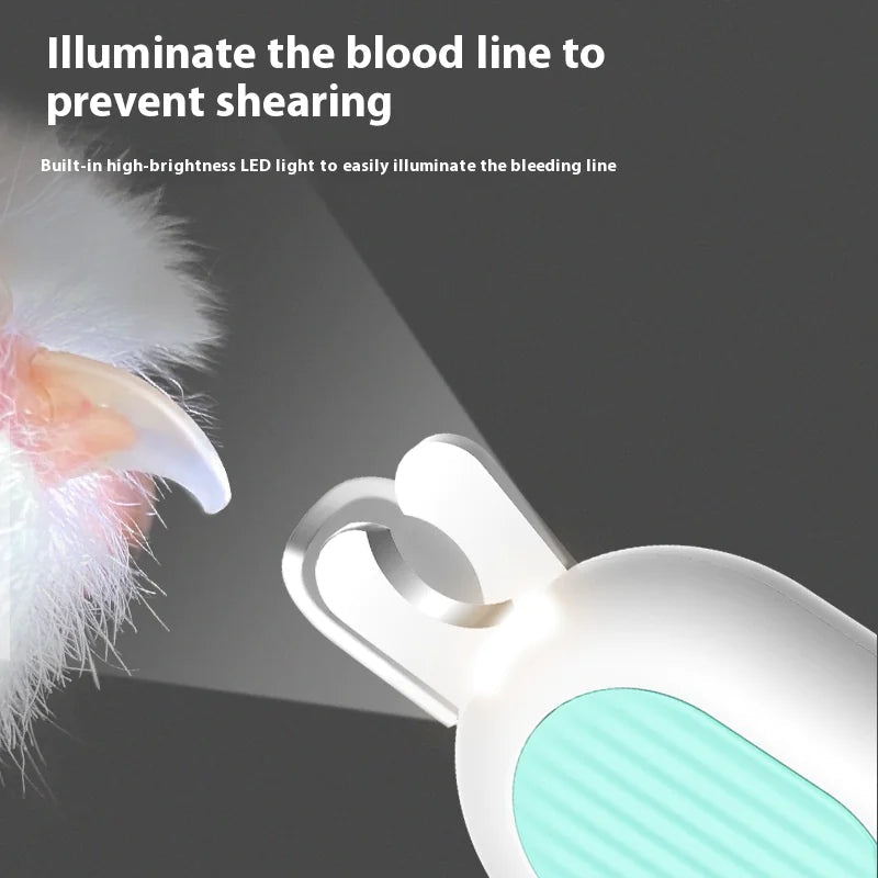 Professional Pet Nail Clippers with LED Light WEM Support (www.WEM.support)