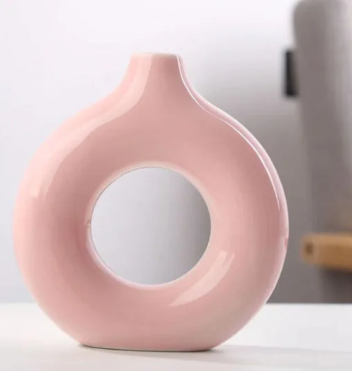 Frosted Biscuit Flower Vase WEM Support (www.WEM.support)