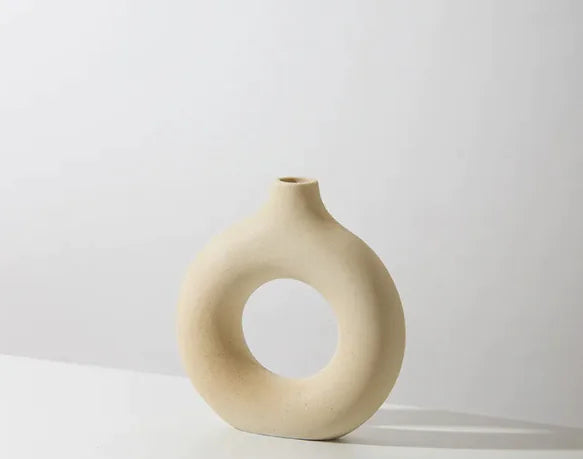 Frosted Biscuit Flower Vase WEM Support (www.WEM.support)