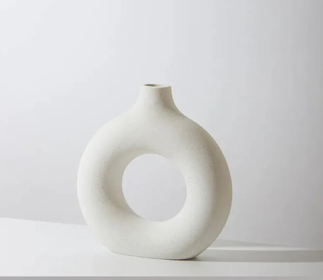 Frosted Biscuit Flower Vase WEM Support (www.WEM.support)