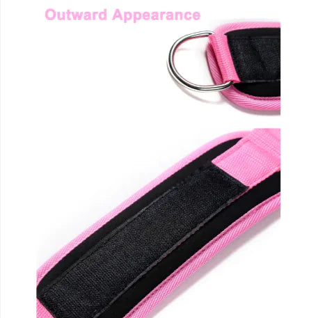 D-Ring Power Ankle Strap - Hip Stretch & Strength Trainer WEM Support (www.WEM.support)