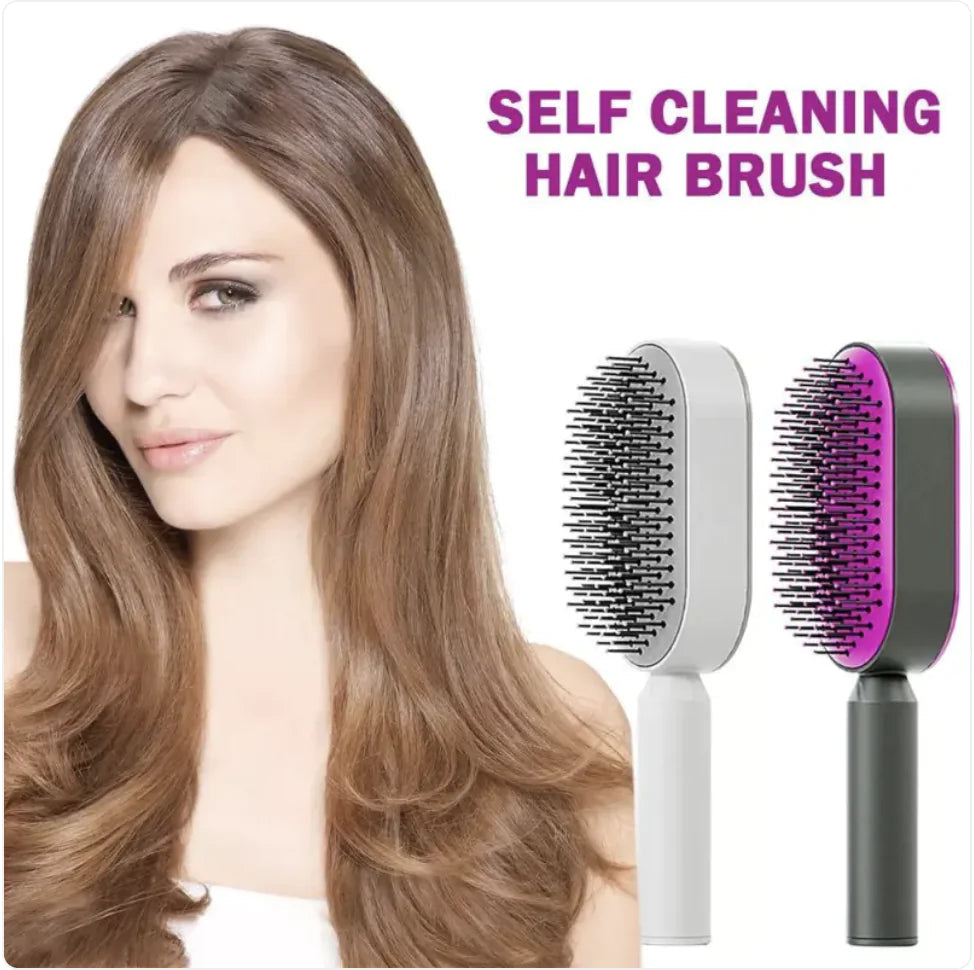 Women’s 3D Hair Growth Self-Cleaning Hair Brush WEM Support (www.WEM.support)