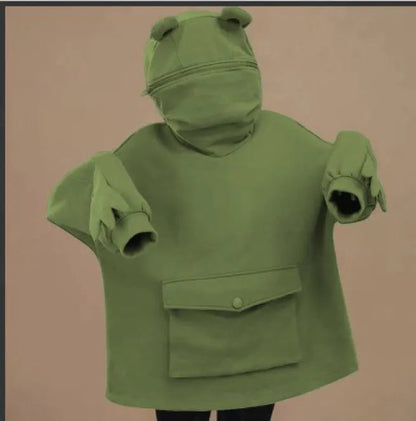 Frog Hooded Lazy Coat Jacket WEM Support (www.WEM.support)