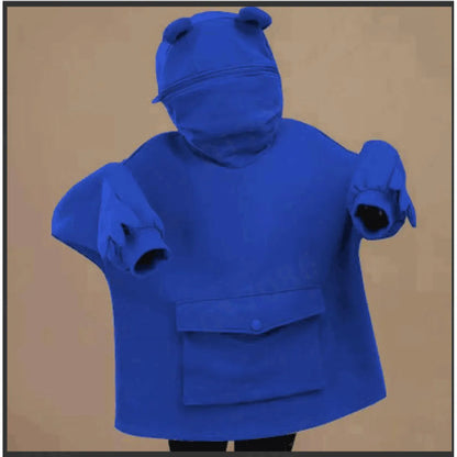 Frog Hooded Lazy Coat Jacket WEM Support (www.WEM.support)
