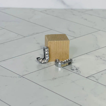 Pavé Letters -Silver Charms WEM Support (www.WEM.support)