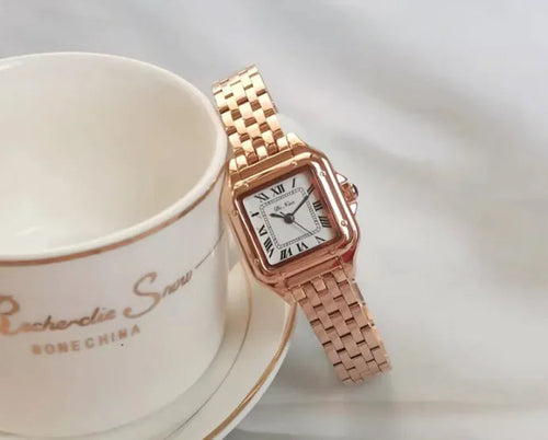 Fashion Square Simple Steel Band Quartz Watch WEM Support (www.WEM.support)