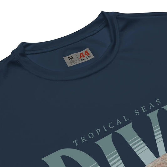 Dive Deep Sea Turtle Performance T-shirt WEM Support (www.WEM.support)