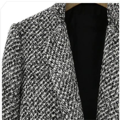 European Houndstooth Wool Coat WEM Support (www.WEM.support)